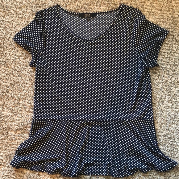 Alex Marie polka dot top Large - Picture 2 of 4